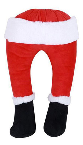 Adorno Navideño De Piernas De Papá Noel, Figura De Para