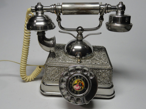 Hermoso Telefono Antiguo Estilo Francés Funcional 