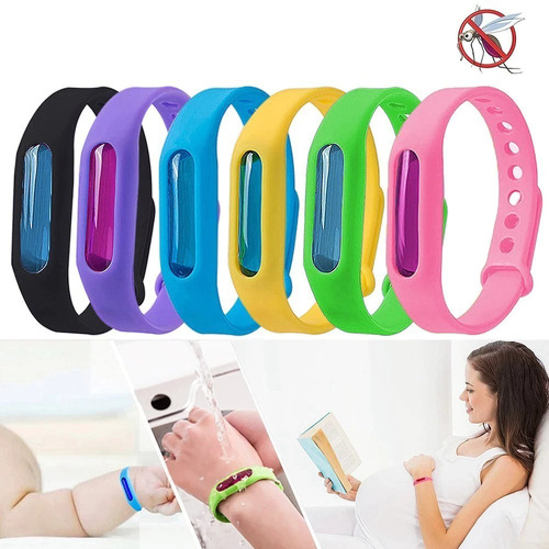  Pulsera Repelente De Silicona Anti Mosquito Adultos Y Niños