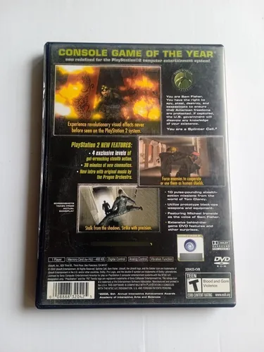 Tom Clancy Splinter Cell Stealth Action Redefined Ps2 (Usado)