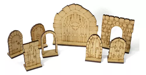 Kit de Portas para Cenário de RPG - Bucaneiros Acessórios