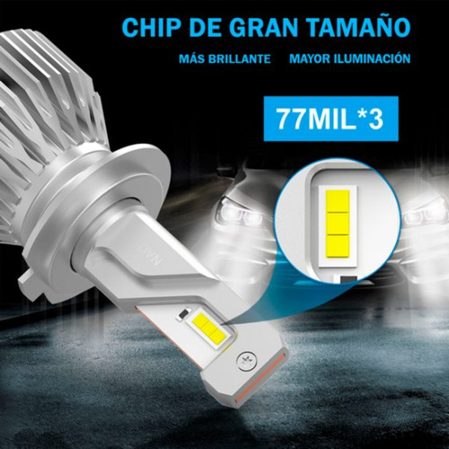 Focos Led Max3 H4/11/7/9005/ 13.000lm Chips Philips C/canbus