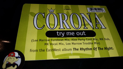 Corona Try Me Out Vinilo Maxi Usa 5 Mixes Usa 1995 Temazo