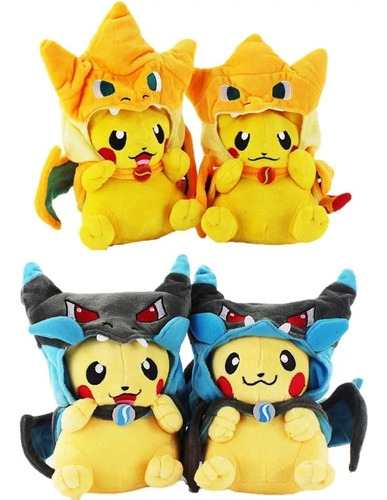 Peluche Pokemon Pikachu Cosplay Mega Charizad