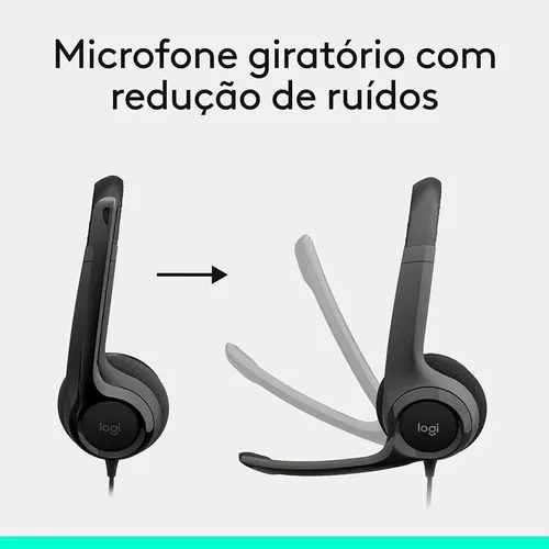 Headset com fio USB Logitech H390