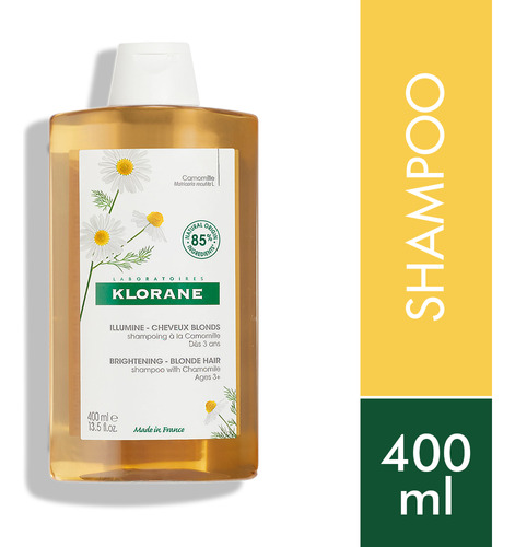 Klorane Shampoo Camomila Reflejos Rubios Aclarante X 400ml