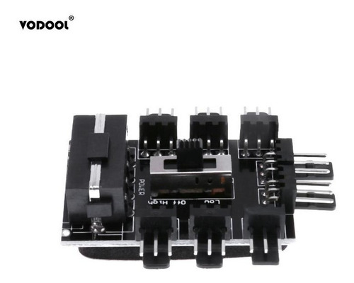 Imagen 7 de 7 de Extensión Spliter Fan Hub 3pin Con 8 Puertos Conector Molex