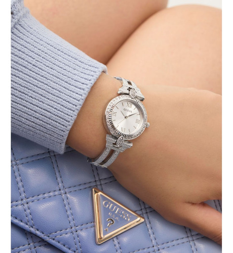 Reloj Guess Mujer Delphine Plateado Acero Inoxidable