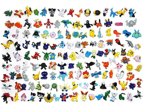 Kit 24 Pokemones 2-3cm Pokemon Juego Niños Muñecos