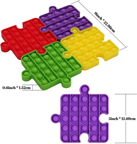 Pop It Quadrado Encaixavel Roxo - Yes Toys
