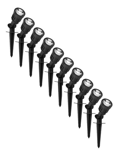 Lampara Estaca Jardin Led Jabalina 5w Ext Pincho Pack X 10