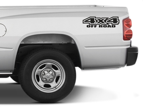 Imagem 2 de 5 de Kit 2 Adesivos 4x4 Universal S10 Hilux Ranger Jeep Troller