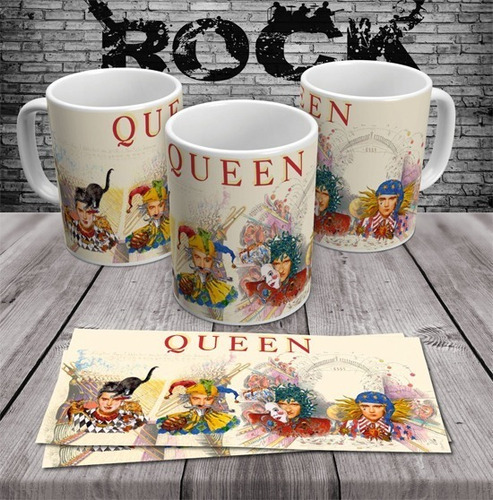Imagem 1 de 1 de Caneca Rock N Roll Em Porcelana Queen