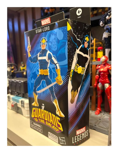 Action Figure Star Lord Clássico Hq Guardians Of The Galaxy