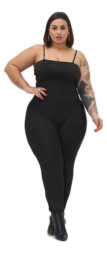 Calça Legging Cós Super Alto Plus Size 68 Ao 74