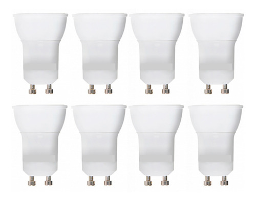 Kit 8 Lâmpadas Led Dicroica Mr11 4w Bivolt 2700k Ourolux