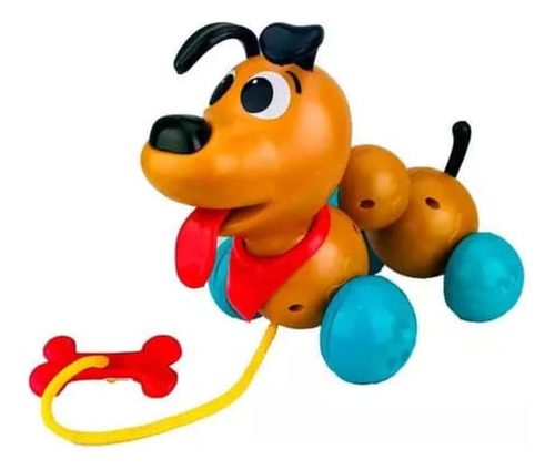 Cachorro Brinquedo Elkão Quer Passear P/ Bebê  Puxar - Elka