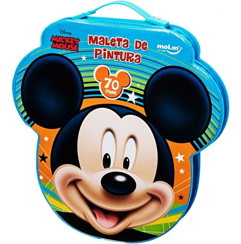 Estojo Maleta De Pintura Infantil 70 Itens Mickey Mouse - Mo