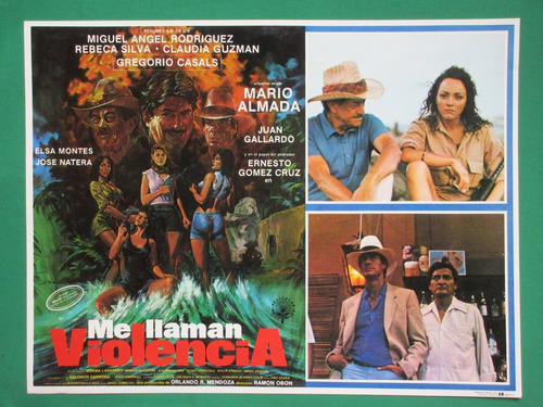 Mario Almada Me Llaman Violencia Original Cartel De Cine 2