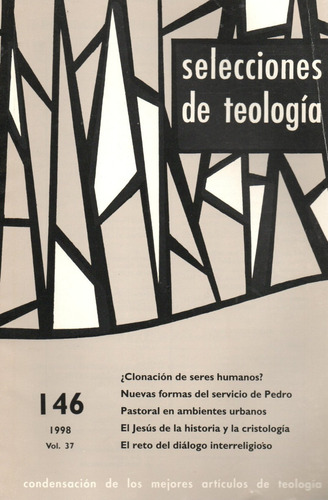 Revista Selecciones De Teología Gafo Hunermann Divarkar 146