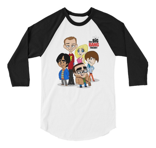 Playera Raglan 3/4 The Big Bang Theory Serie Warner