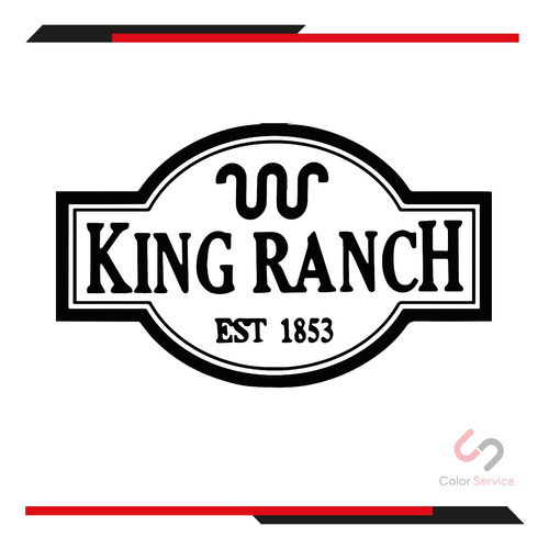 Calcas Sticker Logo Ford King Ranch De 13 X 8 Cm 2pzas
