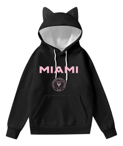 Sueteres Con Orejitas De Gato Estampado Inter Miami 