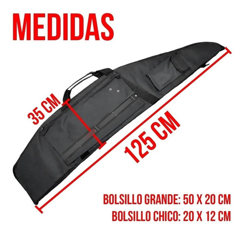 Imagen 3 de 10 de Funda Rifles Lujo - 125 Cm