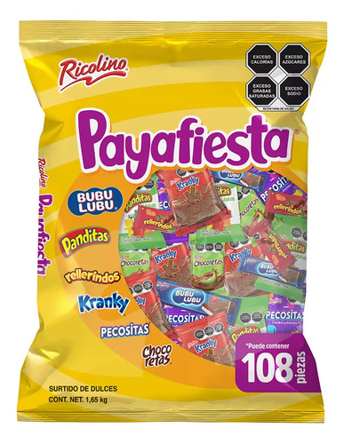 Dulces Surtidos Payafiesta Ricolino 1.65 Kg