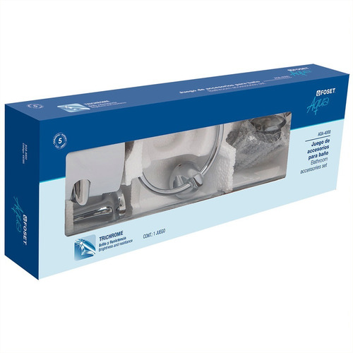 Juego De Accesorios Para Baño Línea Aqua 49395