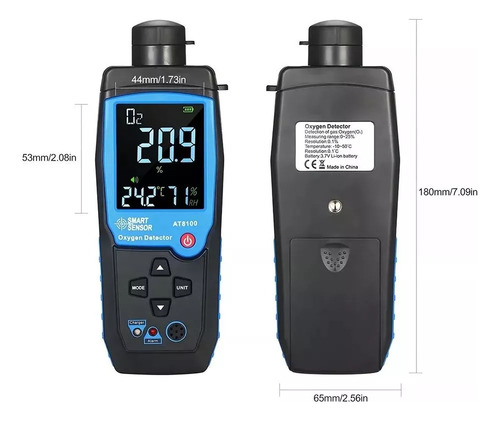 Digital Detectores Oxígeno Portátil Alta Calidad Y Sensible