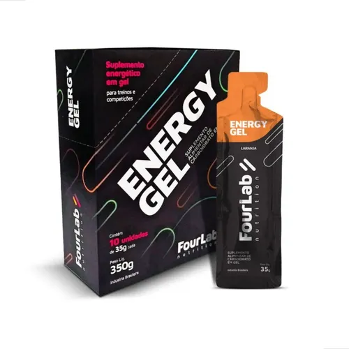Fourlab Energy Laranja - Kit 10 sachês
