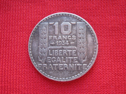 Francia 10 Francos 1934 Plata 