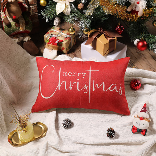 Juego De 2 Fundas De Almohada Navideñas 30 X 50 Cm