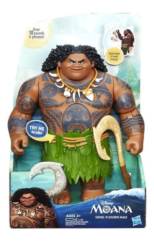 Brinquedo Boneco Maui Eletrônico Disney Da Hasbro B8297