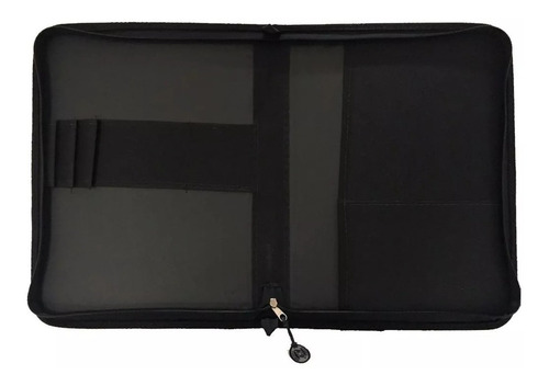 Imagem 2 de 5 de Fichário Universitario 4 Argolas Nylon Preto Teen