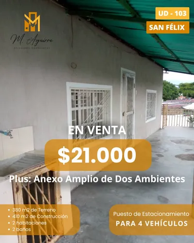 Casa En Venta, Ud-103, San Félix