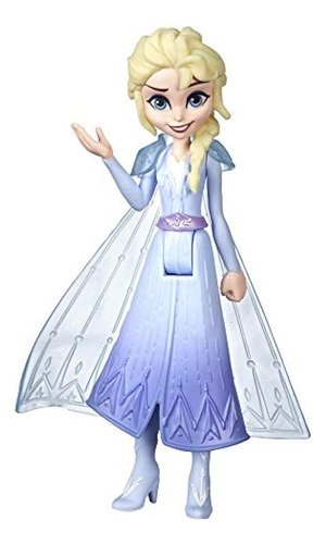 Muñeca Pequeña Elsa De Frozen De Disney Con Capa Extraíble I