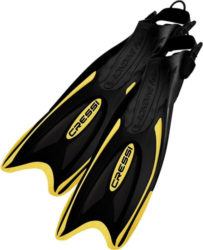 Aletas Buceo Cressi Palau Long Black/ Yellow (s/ M) 38/41