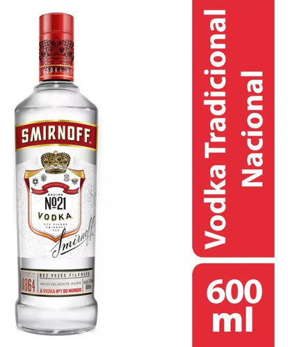 Vodka Smirnoff 600ml + Kit Drink Moscow Mule Easy Drinks