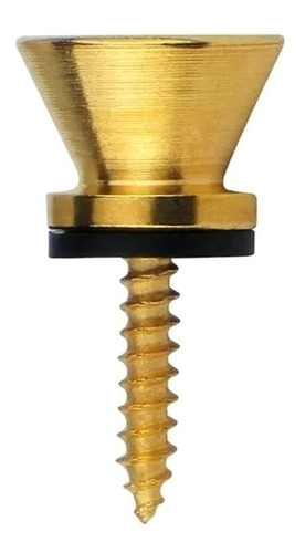 Trava Correia Strap Lock Cor Dourado Guitarra Baixo Par