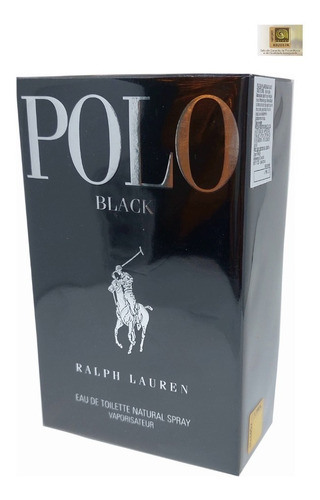 Perfume Polo Black Edt 200ml - Original Selo Adipec 