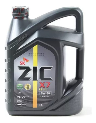 Aceite  5w30 Zic X7 6lt Dpf Full Syntetico Sentra 1995-2007