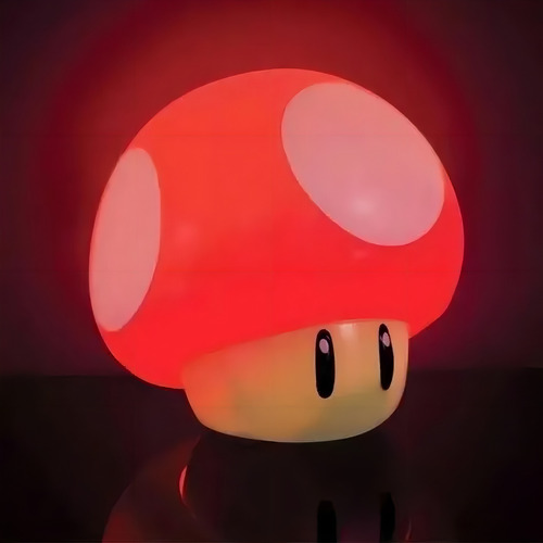 Luminária Super Mário Bros Cogumelo