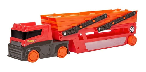 Camion Hot Wheels Mega Hauler, Naranja Niñera Nodriza 