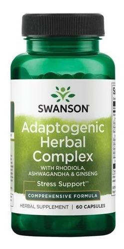 Rhodiola Ashwagandha  Ginseng Complex Herbario Adaptógeno