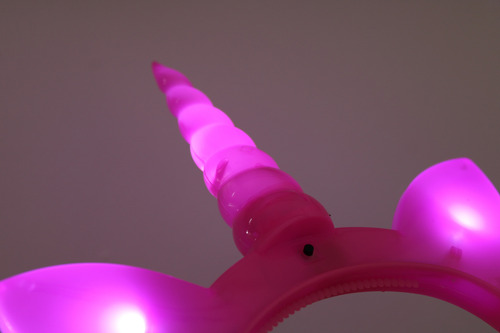 12 Diademas De Unicornio Luz Led Coloridas Batucada Fiesta