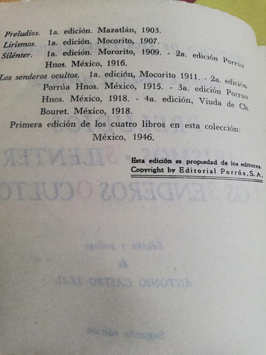 Preludios Lirismo, Silenter Los Senderos Ocultos (Usado)