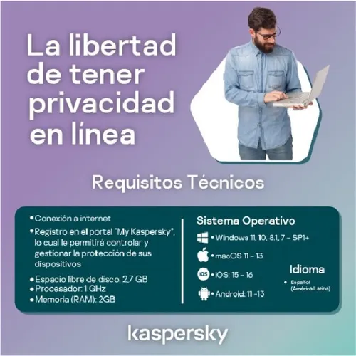 Kaspersky Plus 1 Usuario 2 Años