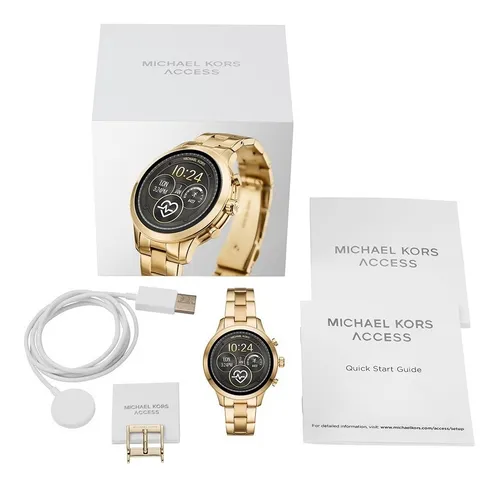 Reloj Michael Kors Smart Watch Runway Oro Gold Mkt5045 Env o gratis